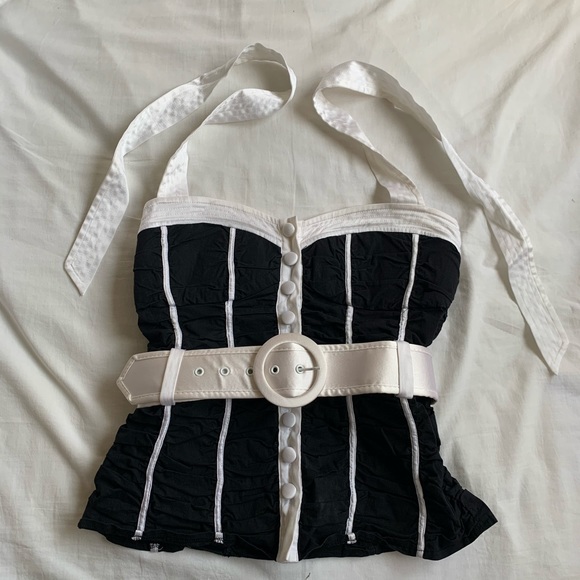 Corset Top with Belt - Picture 2 of 6